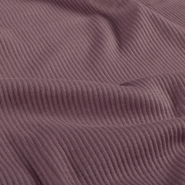 Ripp jersey uni mauve