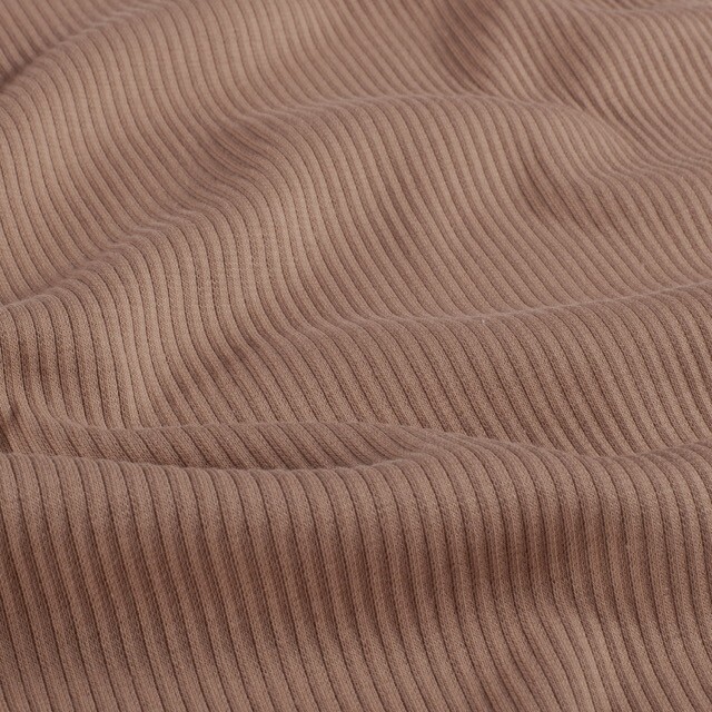 Ripp jersey uni camel
