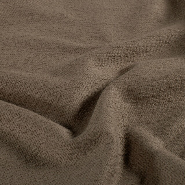 Terry krepp uni taupe braun