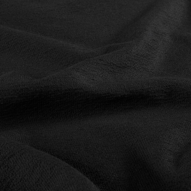 Terry krepp uni schwarz