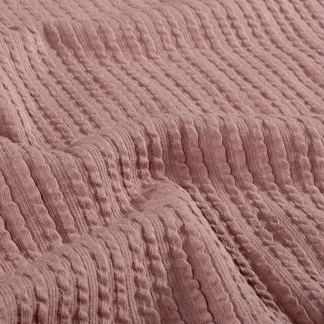 Rib jacquard uni hellmauve