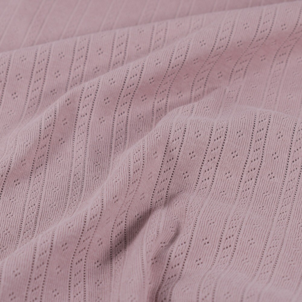 Ajour gestreift hellmauve