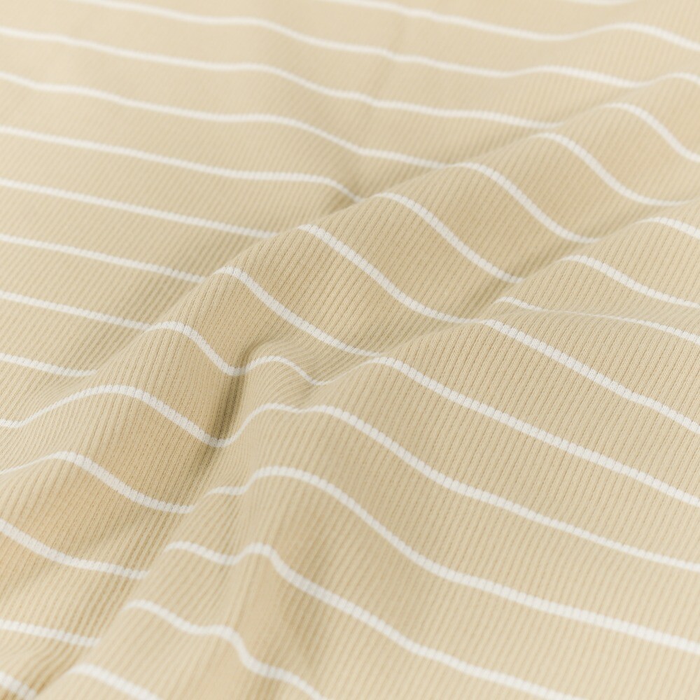Ripp Jersey Streifen beige