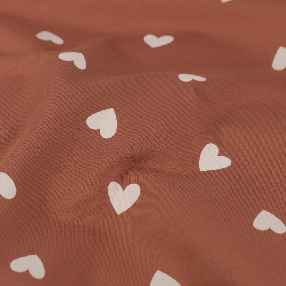 Sweat/french terry herzen altrosa