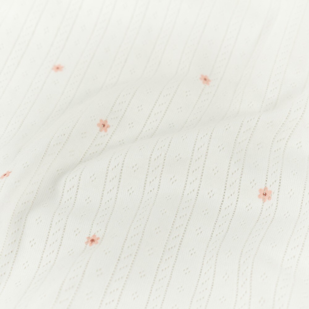 Ajour blumen offwhite