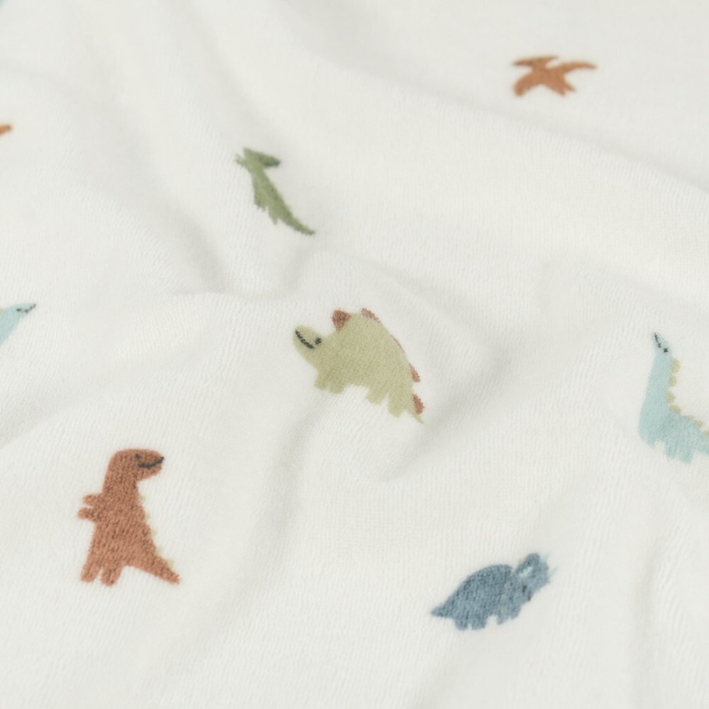 Stretch Frottee Dinos offwhite