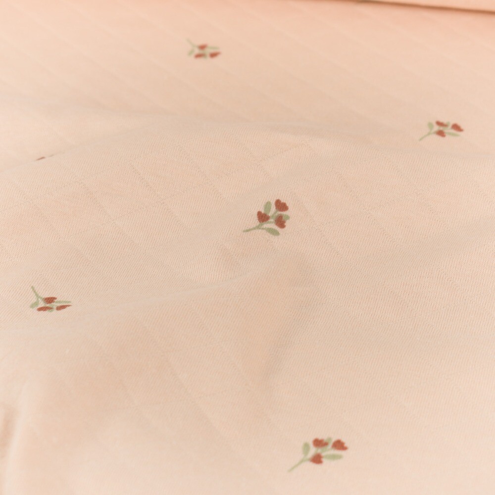 Stepp Jersey Blumen hellrosa