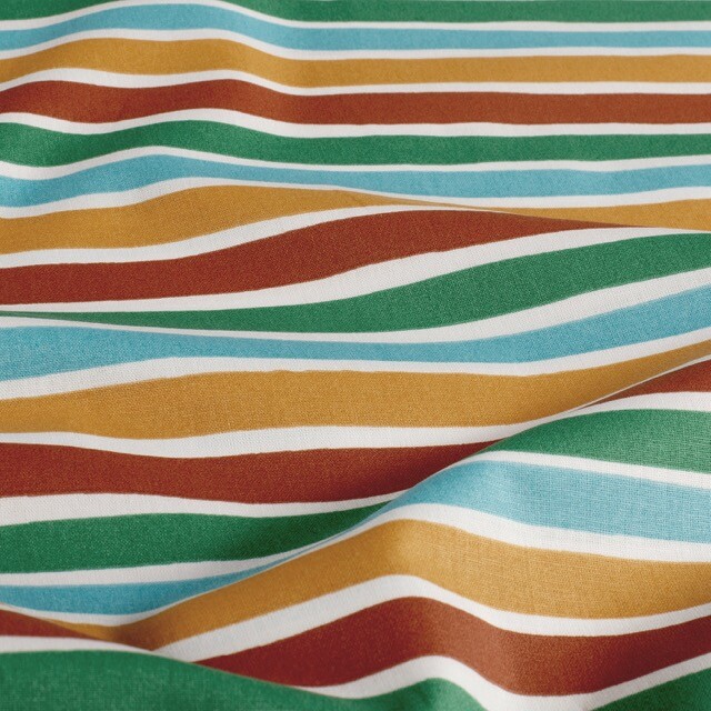 Baumwolle popeline streifen offwhite