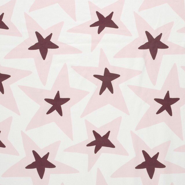 Baumwolljersey sterne offwhite