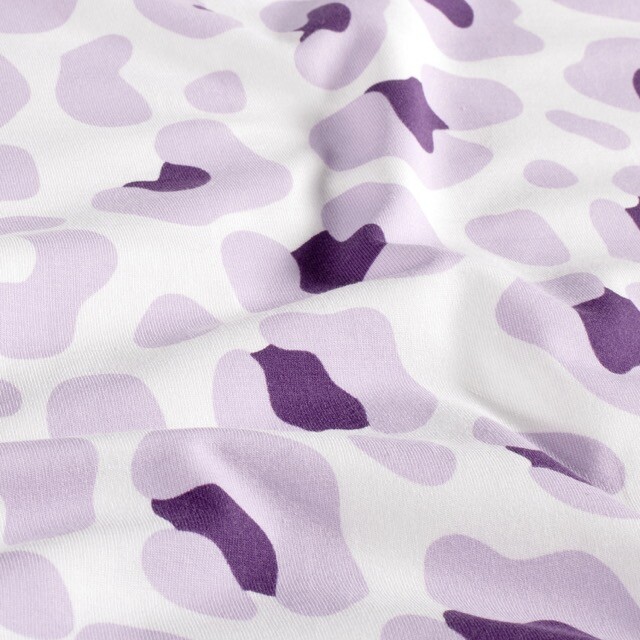 Baumwolljersey leopard offwhite