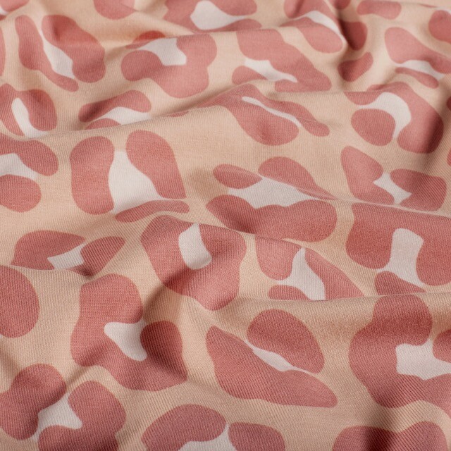 Baumwolljersey leopard nude