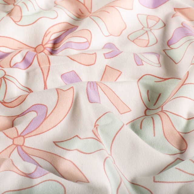 Baumwolljersey schleifen offwhite