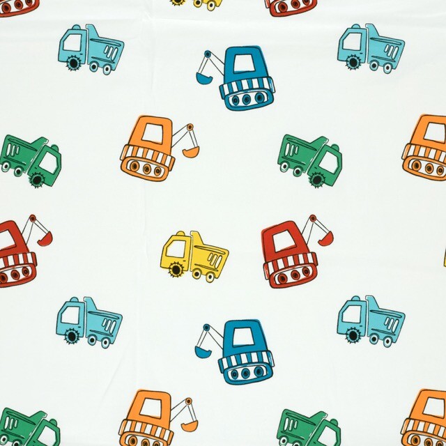 Baumwolljersey fahrzeuge offwhite