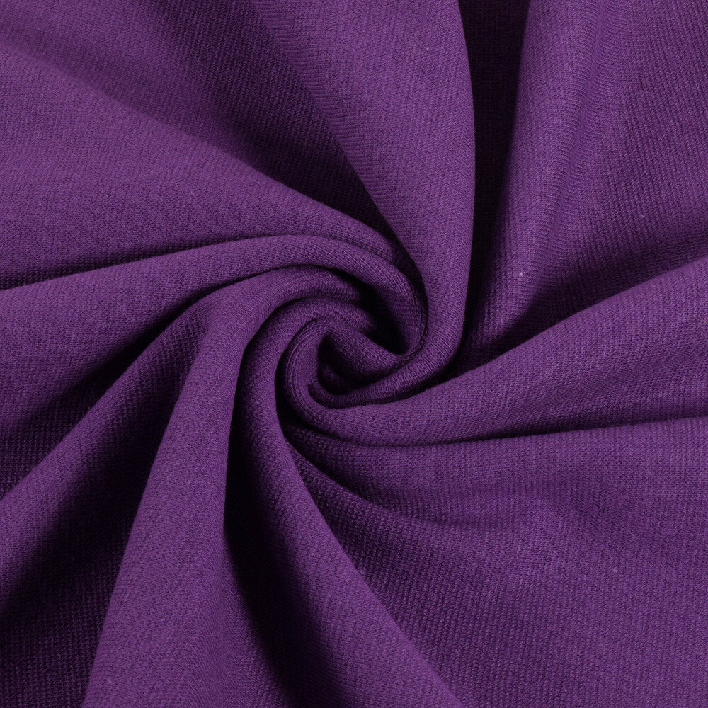 50x70cm Bündchenstoff aubergine
