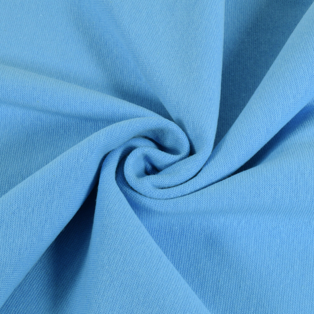 Bündchenstoff hellblau