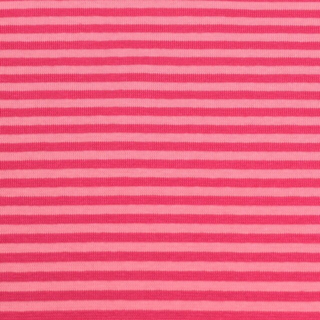 50x70 cm bündchenstoff gestreift 4mm pink/rosa