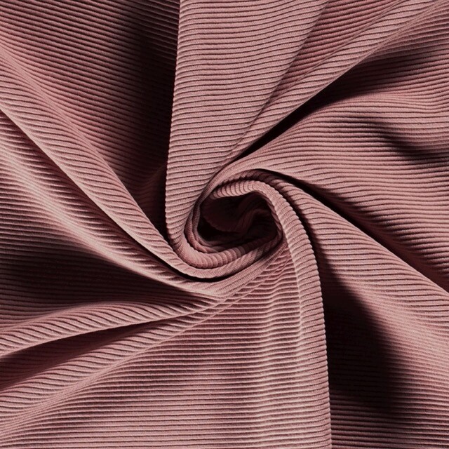 Ottoman Ripp-Jersey uni mauve