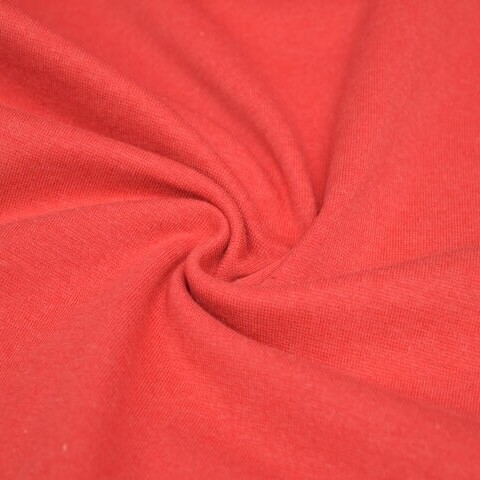 50x70 cm bündchenstoff meliert rot