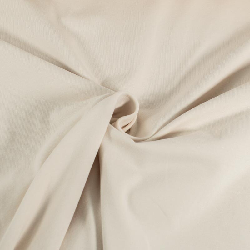 Baumwolljersey uni offwhite