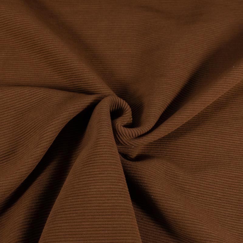 Ottoman Ripp-Jersey uni braun