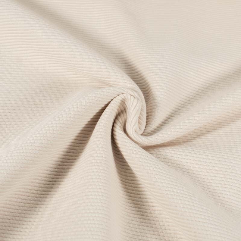 Ottoman Ripp-Jersey uni creme