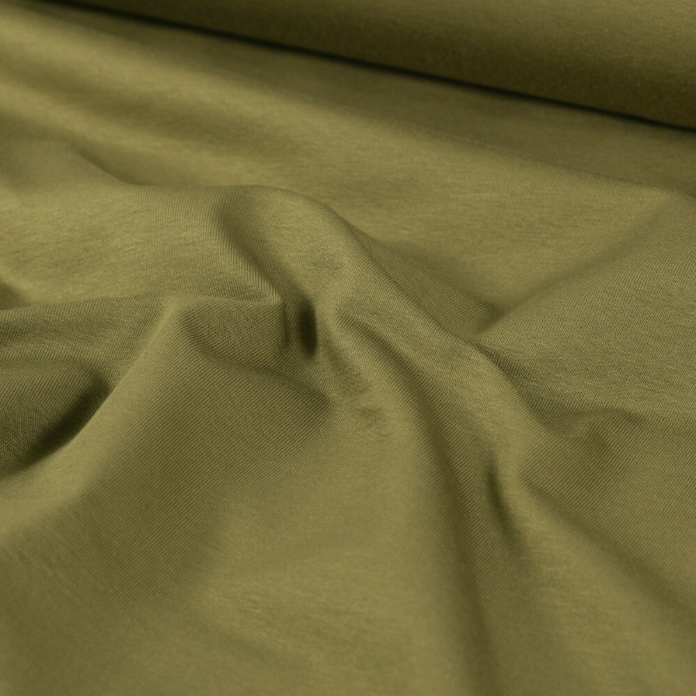 French Terry Light Dunkel Khaki
