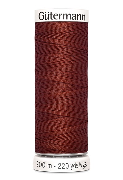 Gütermann allesnäher 200m 227 braun rot