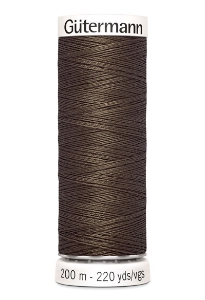 Gütermann allesnäher 200m 252 dunkelbraun