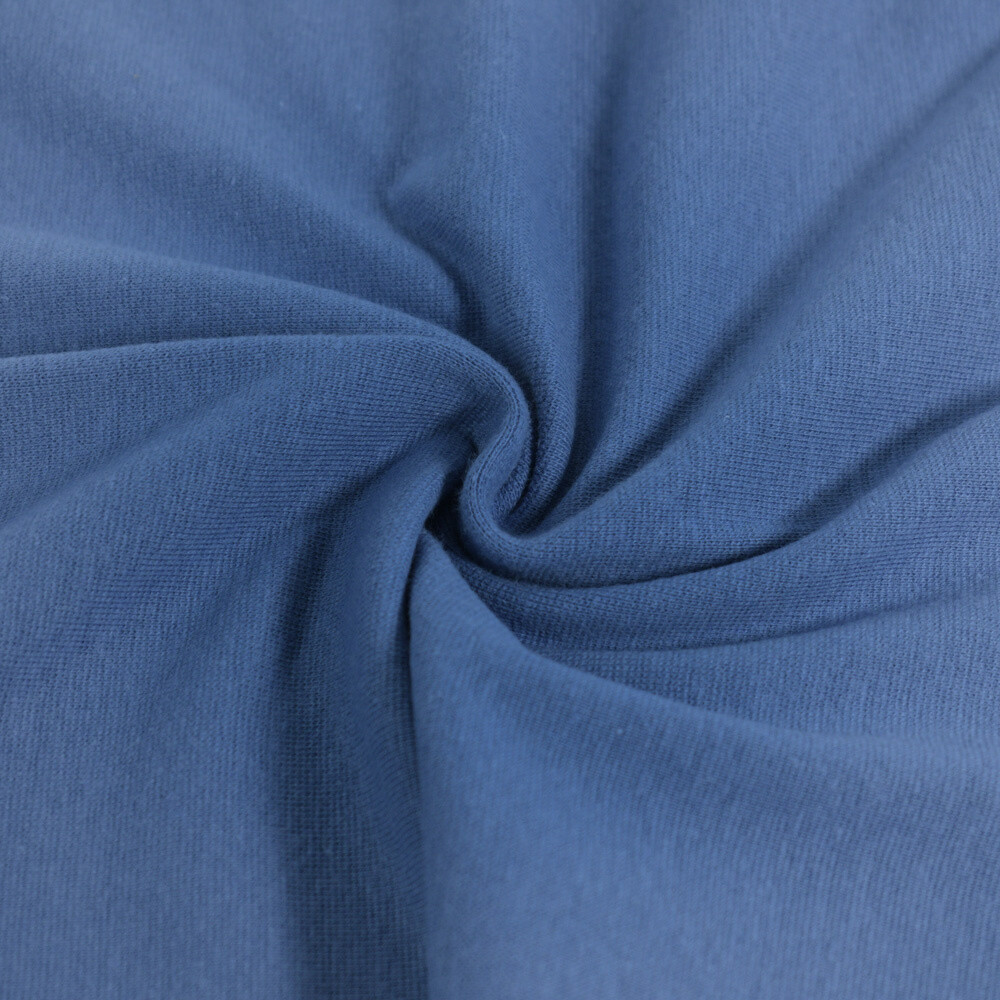  50x70 cm Bündchenstoff stahlblau