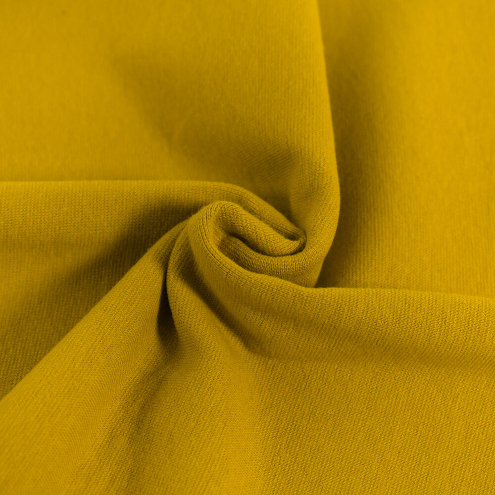  50x70 cm Bündchenstoff senf
