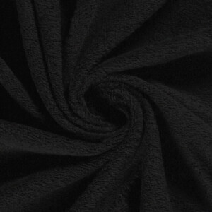 Frottee Uni schwarz