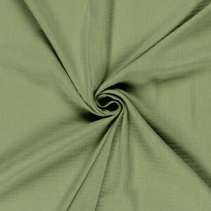 Baumwoll Musselin Uni lime