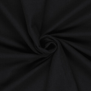 Flanell uni schwarz