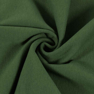 50x70 cm Organic-Baumwolle Bündchenstoff dunkelgrün