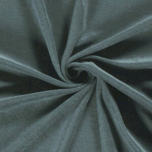 Frottee Jersey stahlblau
