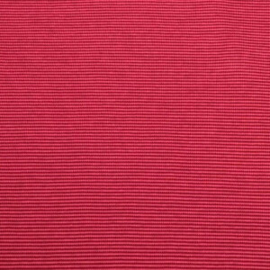 50x70 cm Bündchenstoff gestreift 1mm weinrot/pink