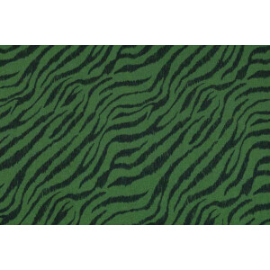 100x150 cm Baumwolljersey Zebra grün