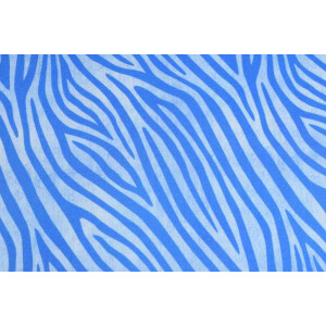 100x150 cm Baumwolljersey Jeanslook Zebras hellblau