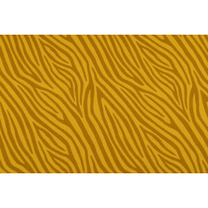 100x150 cm Baumwolljersey gefärbt, Zebra Ocker