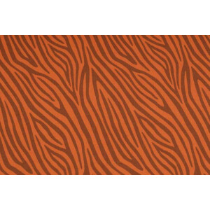100x150 cm Baumwolljersey gefärbt, Zebra rotbraun