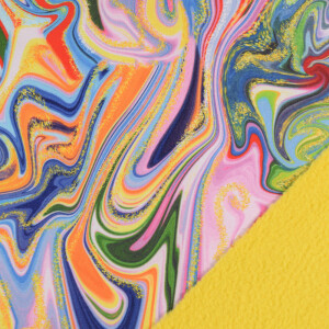 Softshell Digitaldruck Abstrakt multicolor