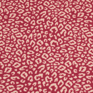 100x150 cm Baumwolljersey Leopard weinrot