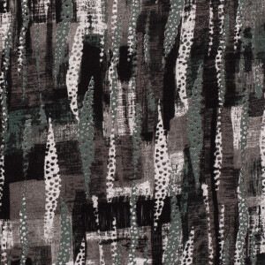 Jersey stoff discharge abstrakt grau Grün