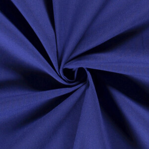 Baumwoll-Leinen Einfarbig Kobaltblau