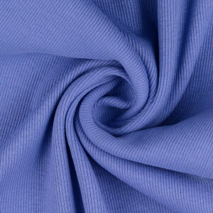 50x60cm Bündchenstoff gerippt 2x2 jeansblau