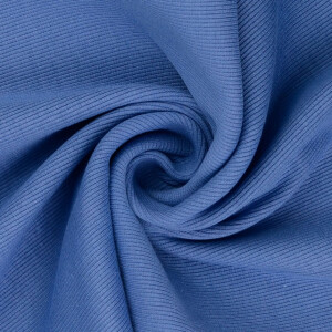 50x60cm Bündchenstoff gerippt 2x2 jeansblau