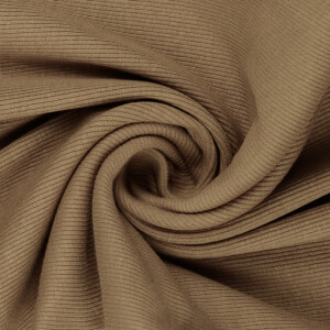 50x60cm Bündchenstoff gerippt 2x2 beige
