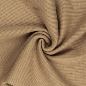 50x60cm Bündchenstoff gerippt 2x2 beige