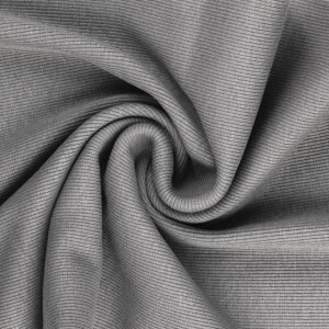 50x60cm Bündchenstoff gerippt 2x2 grau