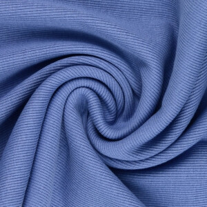 50x60cm Bündchenstoff gerippt 2x2 blau